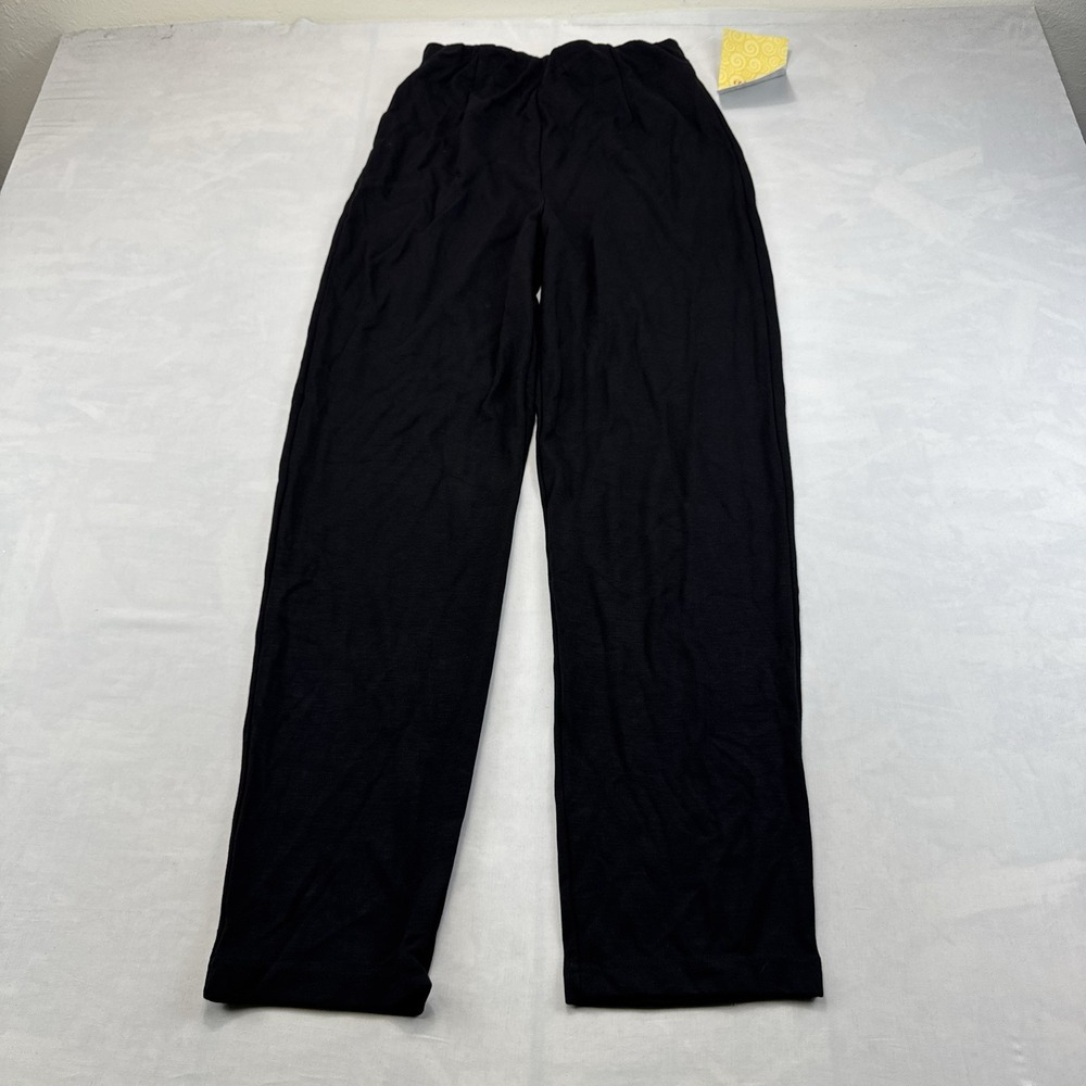 Modern Soul Womens M Black Rayon Blend Pull On Straight Leg Lounge Pants NWT